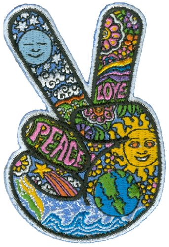 Dan Morris - Celestial Peace Fingers Patch ricamato toppa Embroidered Patch Protective Packaging