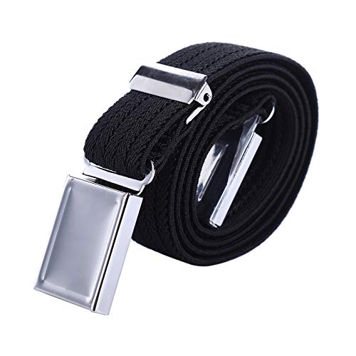 WELROG Cintura magnetica elastica per bambini - Ragazzi con cinturini elasticizzati regolabili Ragazze Cinture per bambini di AWAYTR (Ondulato nero)