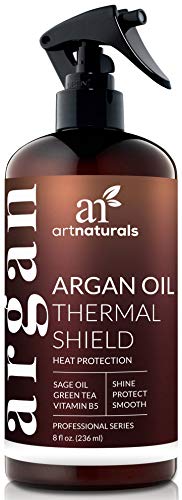 Spruzzo di Artnaturals termico per la protezione dei capelli – 227 g – Spray protettivo contro calore ferro piano – contiene olio di argan biologico