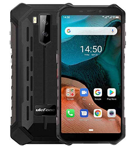 Ulefone ARMOR X5【2020】, Android 10 4G Rugged smartphone, Octa-core 3GB+32GB, 5,5’’ Telefono Resistente Ip68 Impermeabile Cellulare Antiurto, Dual SIM, 13MP+5MP+2MP, Batteria 5000mAh, NFC GPS Nero