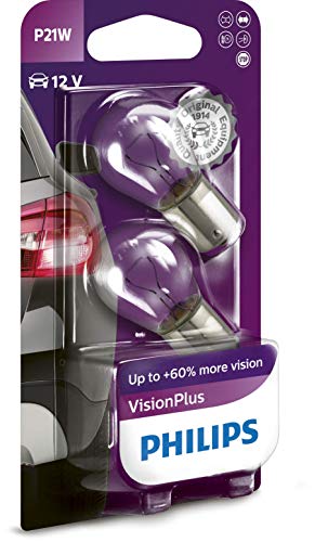 Philips 0730526 12498Vpb2 P21 W Visionplus, 5 W, 12V Blisterato