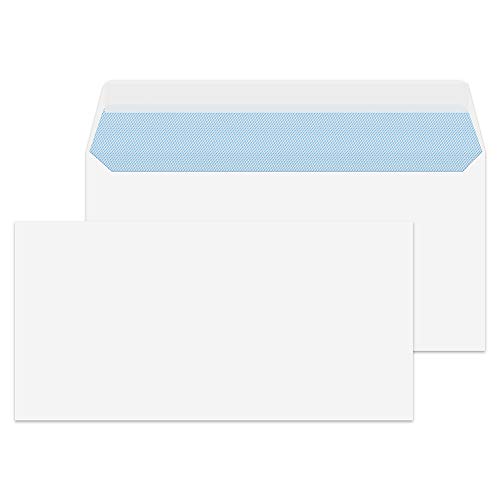 Purely Everyday  23882 - Buste formato DL, chiusura adesiva, 110 x 220 mm, 100 g/mq, confezione da 500, colore: Bianco