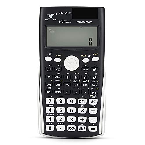 yidenguk calcolatrice scientifica, scuola calcolatrice con 240 funzioni e display lcd linea calcolatrice elettronica per high school middle studente di college test calculator