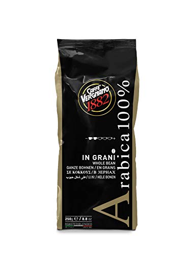 Caffè Vergnano 1882 Caffè in Grani Arabica 100%  - 1 confezione da 250 gr
