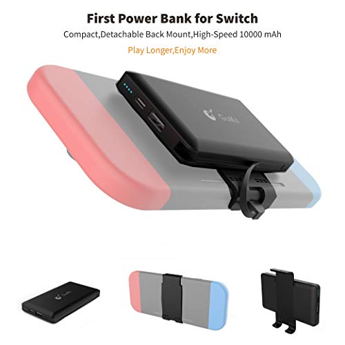 Power Bank Compatibile per Nintendo Batteria di Ricarica, 10000mAh Type-c / USB A Doppia Alimentazione Banca Portatile per Switch e Dispositivi Mobili, ecc.