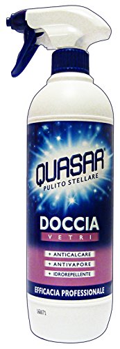 Quasar Detergente per Doccia Vetri - 6 pezzi da 650 ml [3900 ml]