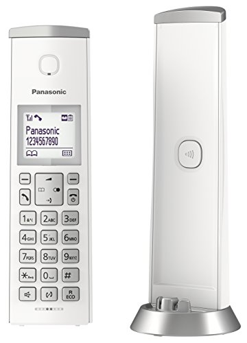 Panasonic KX-TGK220JTW Telefono Cordless DECT con Segreteria Telefonica, LCD 1.5