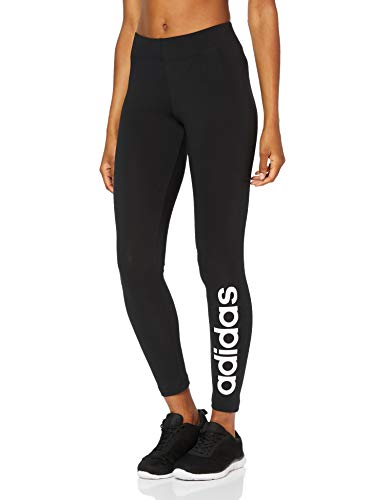 adidas Essentials Linear Pants, Donna, Black/White, XL/52-54