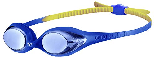 Arena Spider Jr Mirror, Occhialini Unisex Bambini, Multicolore (Blue/Blue/Yellow), Taglia Unica