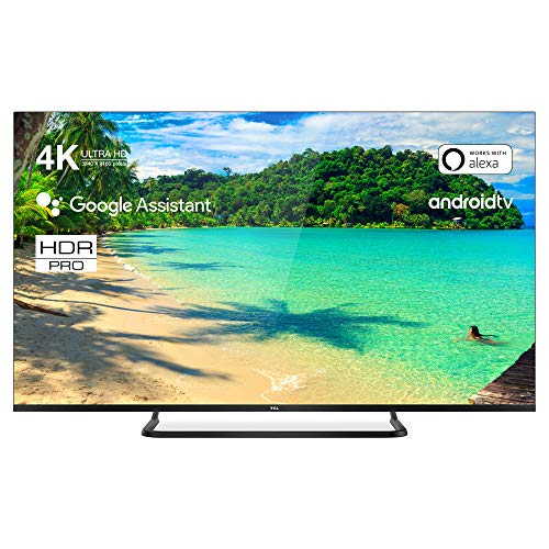 TCL | 55EP681 | Smart TV Ultra Slim: Risoluzione 4k HDR PRO, Assistente Google integrato, Dolby Audio Integrato. Colore: Titanio , 55 Pollici (Classe energetica A+)