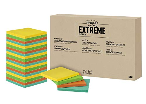 Post-it, blocchetti adesivi Extreme Notes (etichetta in lingua italiana non garantita) 24 Pads