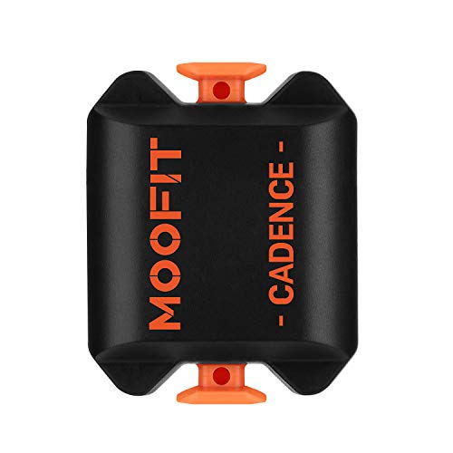 moofit Sensore di Cadenza Bluetooth Bici Sensore Cadenza IP67 Impermeabile Ant+ Sensore Cadenza per Wahoo, Zwift, Endomondo, Elite HRV, Peloton iOS, Android