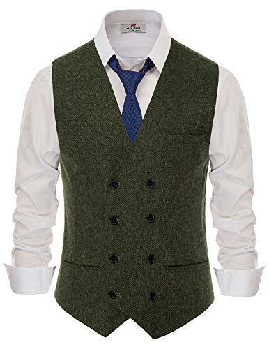 Gilet Tuta da Uomo Slim Fit Senza Maniche con Tasche Multiple Classic Taglia S Nera