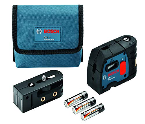 Bosch Professional Laser a 5 punti GPL 5 (laser rosso, raggio d'azione: 30 m, borsa protettiva)