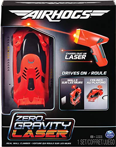 Air Hogs Zero Gravity Laser, Auto da Corsa sulle Pareti Laser-Comandata, Rossa