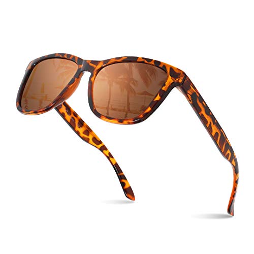 Cyxus Occhiali da sole per uomo e donna, lenti polarizzate, protezione 100% UV400, antiriflesso, occhiali polarizzati per guida ciclismo golf pesca sci corsa