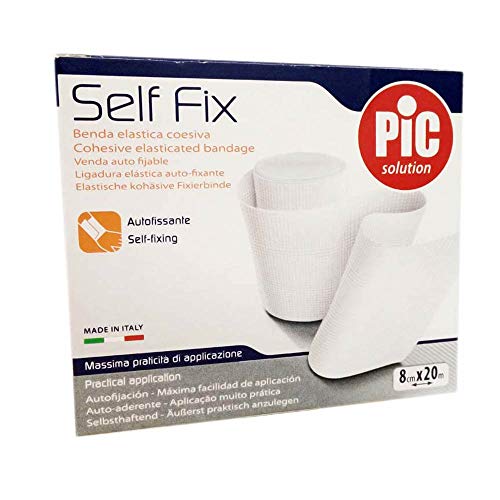 Pic Solution Self Fix Benda Elastica Coesiva, 2000 Cm Lunghezza X 8 Cm Larghezza