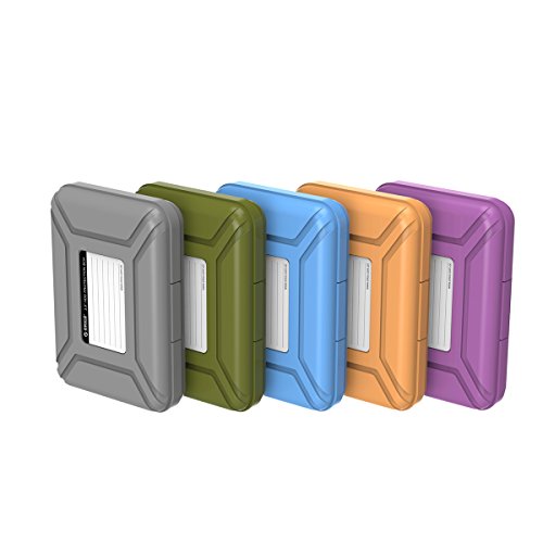 ORICO Custodia Protettiva/Custodia Rigida Portatile da 3,5 Pollici per Hard Disk (HDD) SSD (PHX35) - 5 Colori Installare